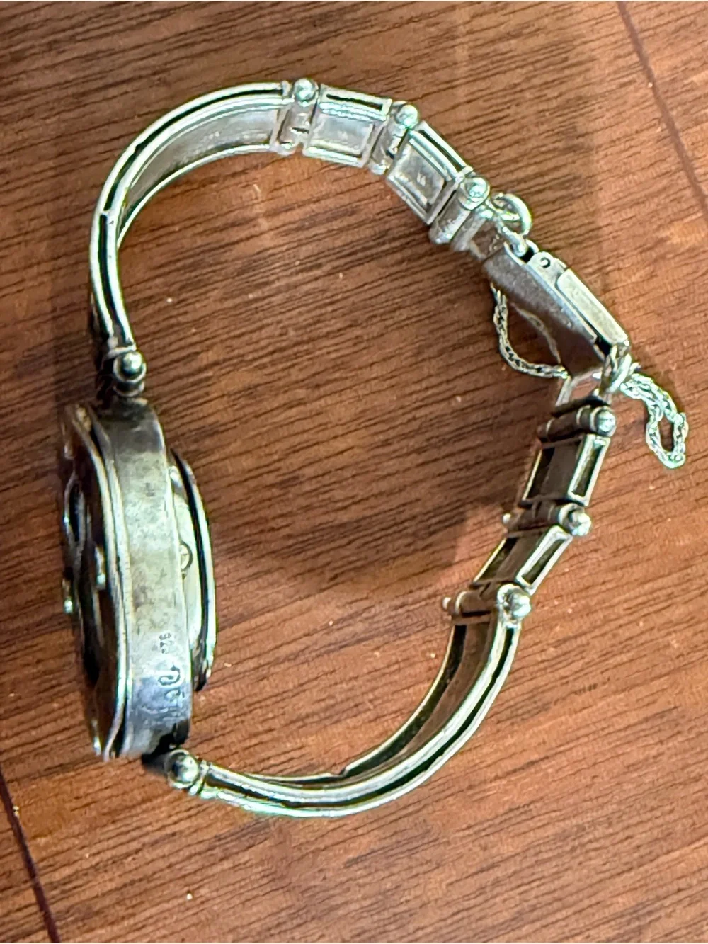 Shablool Sterling Silver 925 Women's Watch Hammered Artisan Spiral Working
